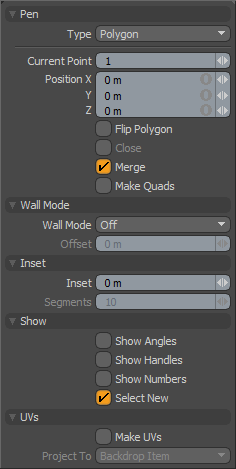 Pen Tool Panel