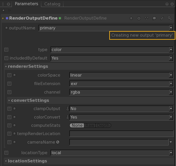 Defining and Overriding a Color Output