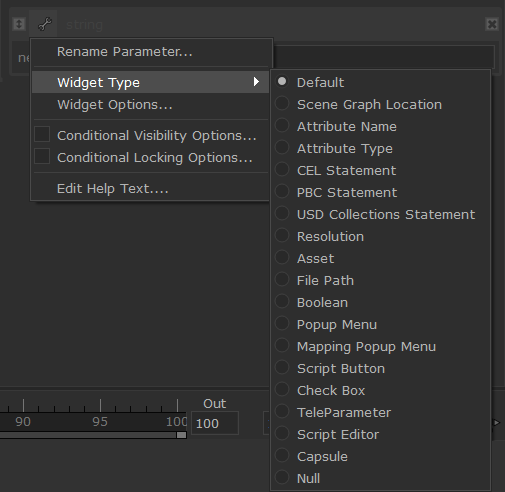 Widget Types