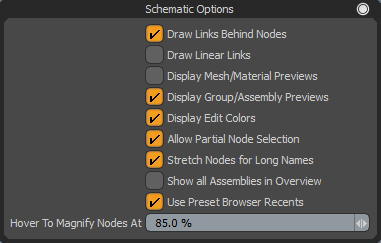 Schematic Options