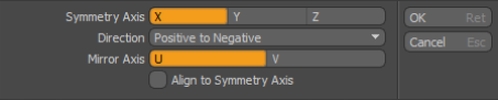 Symmetrize Dialog