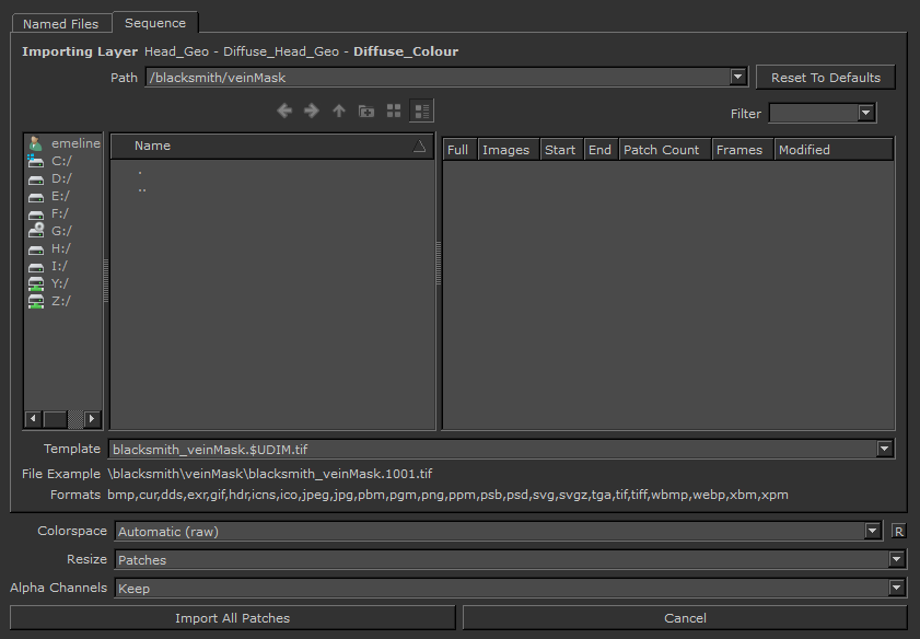 Importing Textures to Layers