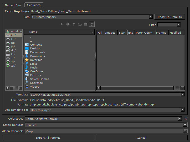 Exporting Textures from Layers
