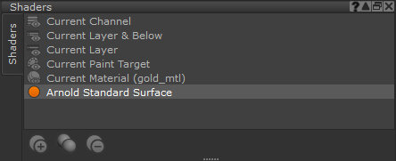 Opening the Shaders Palette