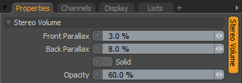 Stereo VOlume Settings