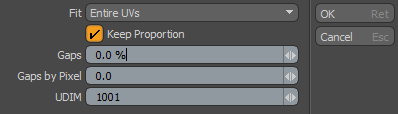 Fit UV Dialog