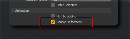 Enable Deformers
