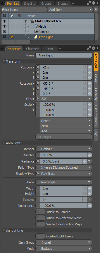 Directional Light Panel