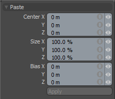 Paste Tool Panel