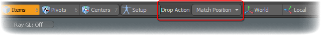 Drop Action Button