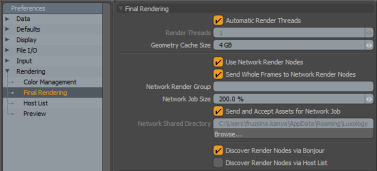 Net Render Preferences