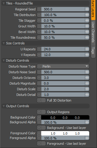 Emodo Rounded Tile Properties