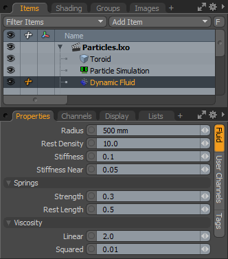 Mesh Dynamics Panel