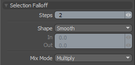 Selection Falloff Panel