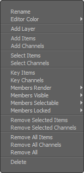 Groups Context Menu