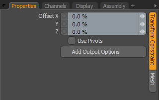 Transfomr Constrain Properties