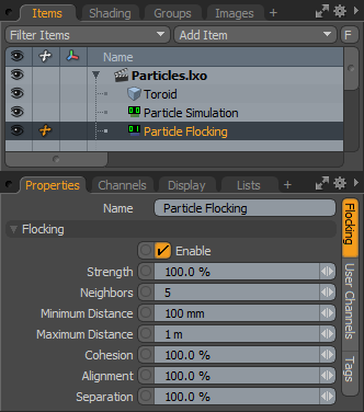 Mesh Dynamics Panel