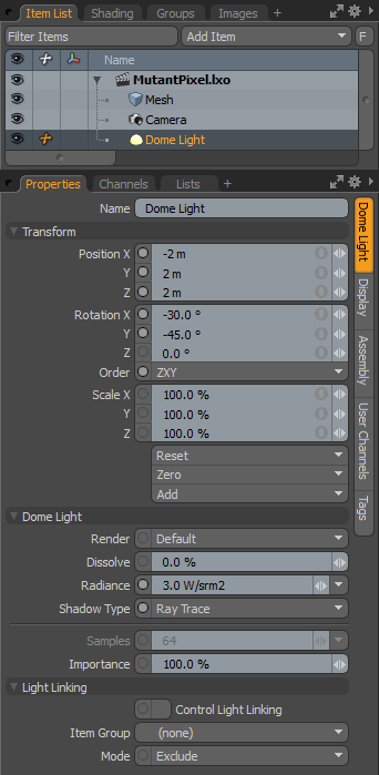 Directional Light Panel