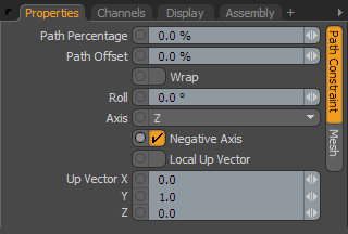 Path Constraints Properties