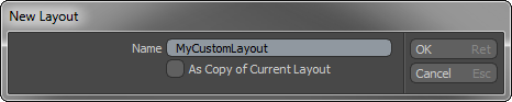 Save Layout Popup