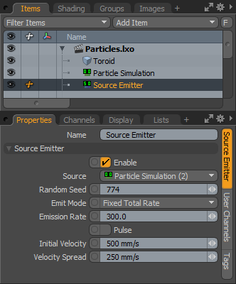 Mesh Dynamics Panel