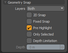 Geometry Snapping Panel
