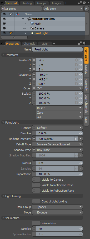 Directional Light Panel