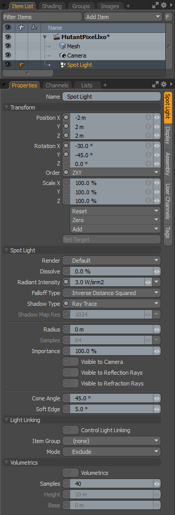 Directional Light Panel