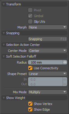 Soft Select Rotate Panel