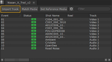 Adding Tracks to the Timeline