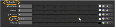 Using ColorCorrect Sliders
