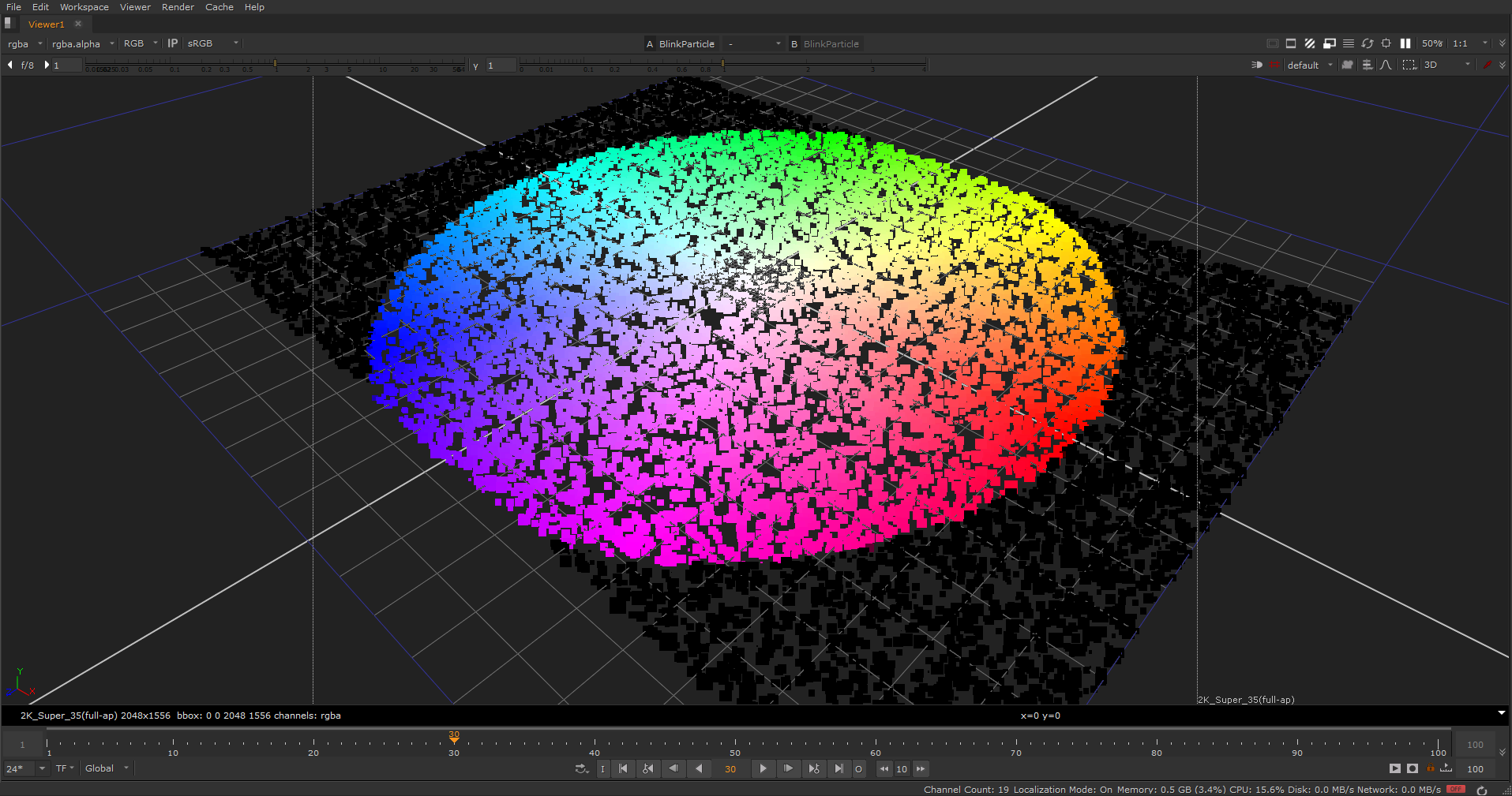 projection not showing on cards in nuke 10